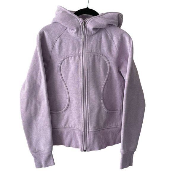 lululemon athletica Tops - Lululemon Scuba Hoodie Jacket Full Zip Long Sleeve Casual Purple Small